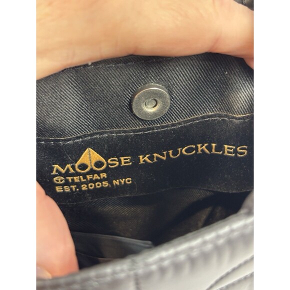 Moose Knuckles x Telfar Shopping Tote Black Nylon Small Crossbody Quilted Logo - Picture 4 of 11